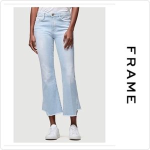Frame Denim Le Crop Mini Boot Gusset Step Jeans